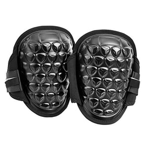 AmazonCommercial Rodilleras de espuma de gel, 22 cm, negro, 1 par