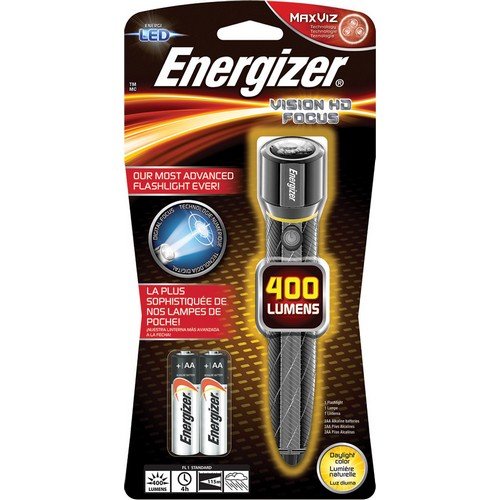 Energizer Vision - Linterna LED recargable HD con enfoque digital,  resistente al agua, para equipo de campamento y uso en interiores, luz  flash con