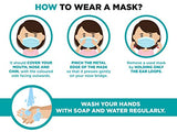 100 máscaras faciales para niños, transpirables, negras, para niños, desechables, para protección, máscara de seguridad, antipolvo, protección contra la contaminación del aire
