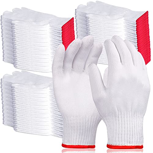 36 pares de guantes de trabajo de algodón, tejido ligero, de seguridad, algodón grueso. Guante de seguridad elástico