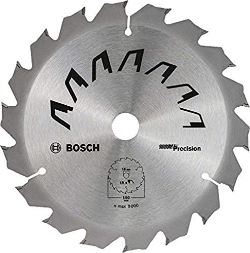 Bosch Home and Garden 2609256D62 Bosch - Hoja de sierra circular para madera, diámetro exterior 150 mm, diámetro 16 mm, accesorios para sierra circular