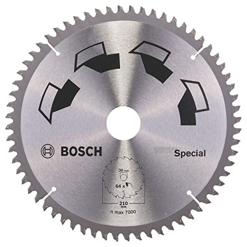 Bosch DIY Kreissägeblatt Special für verschiedene Materialien (Ø 210 mm, 64 zähne)