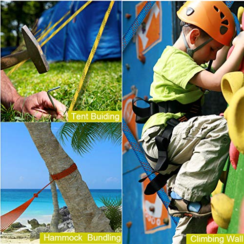 Cuerda de escalada, cuerda de escalada al aire libre, cuerda de escalada  estática de 10 mm, cuerda de seguridad escalada, cuerda de escape con 2