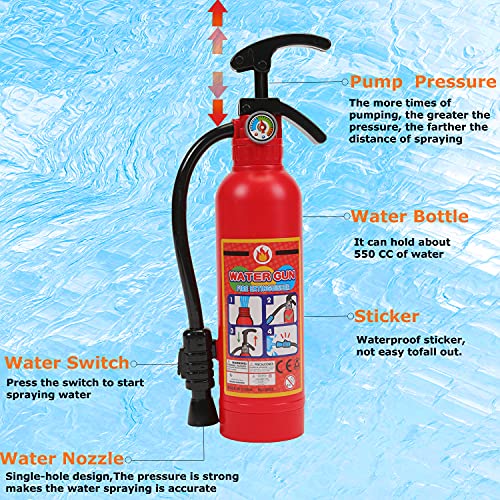nuevo diseño divertido verano extintor pistola de agua juguetes